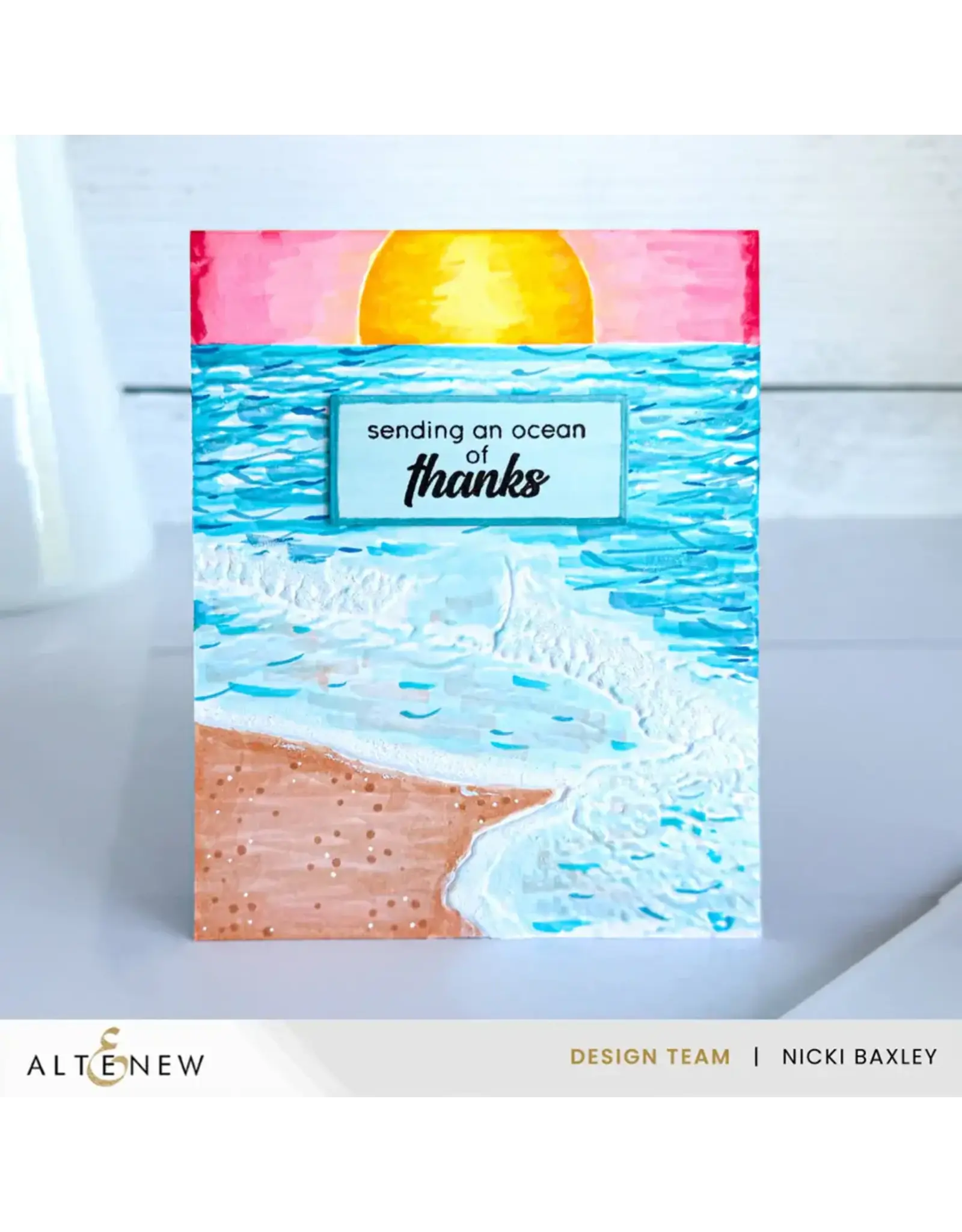 ALTENEW ALTENEW WHISPERING WAVES 3D EMBOSSING FOLDER