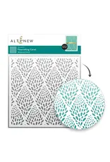 ALTENEW ALTENEW FLOURISHING CORAL 6x6 BACKGROUND STENCIL