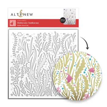 ALTENEW ALTENEW UNDERSEA JAMBOREE STENCIL SET 3/PK