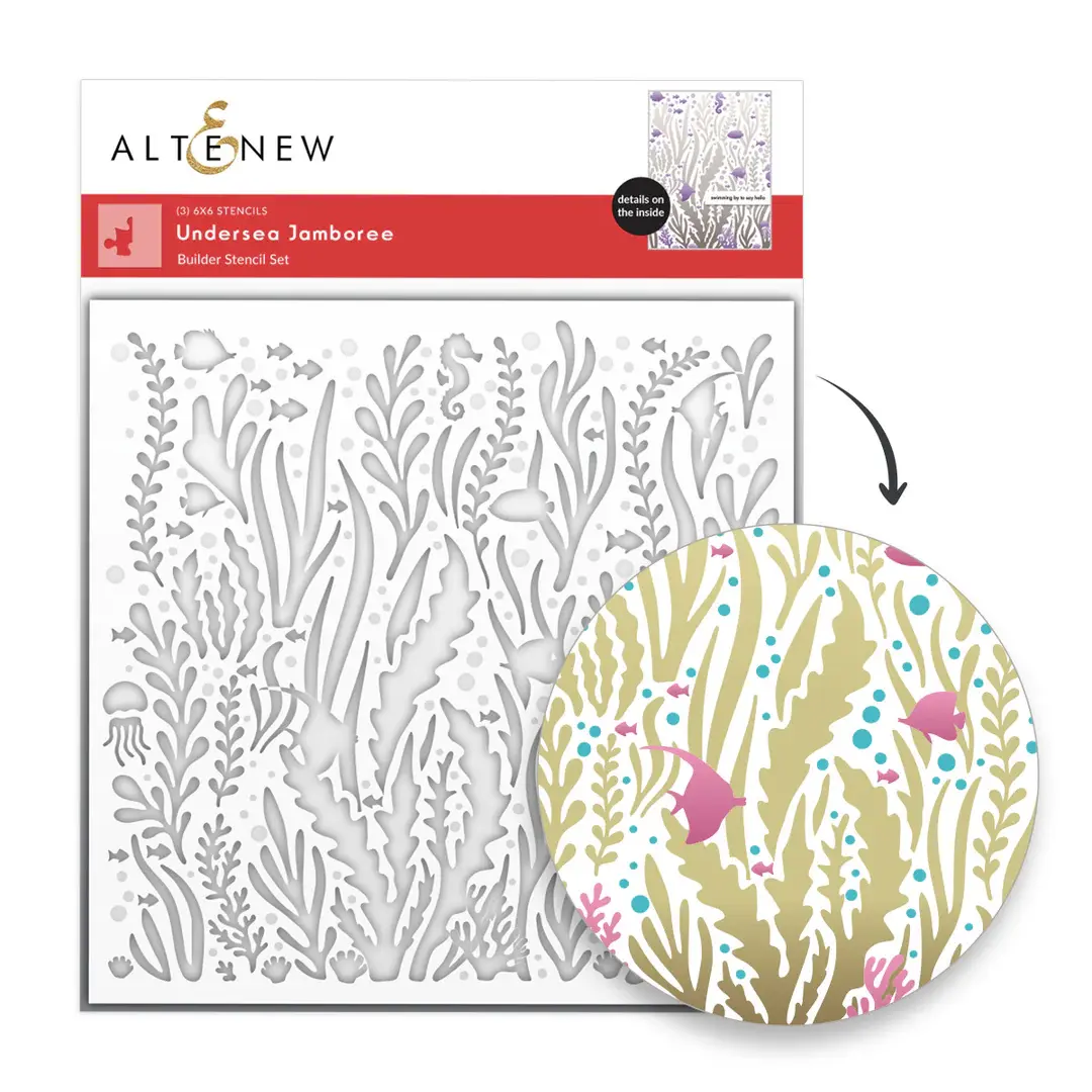 ALTENEW ALTENEW UNDERSEA JAMBOREE STENCIL SET 3/PK