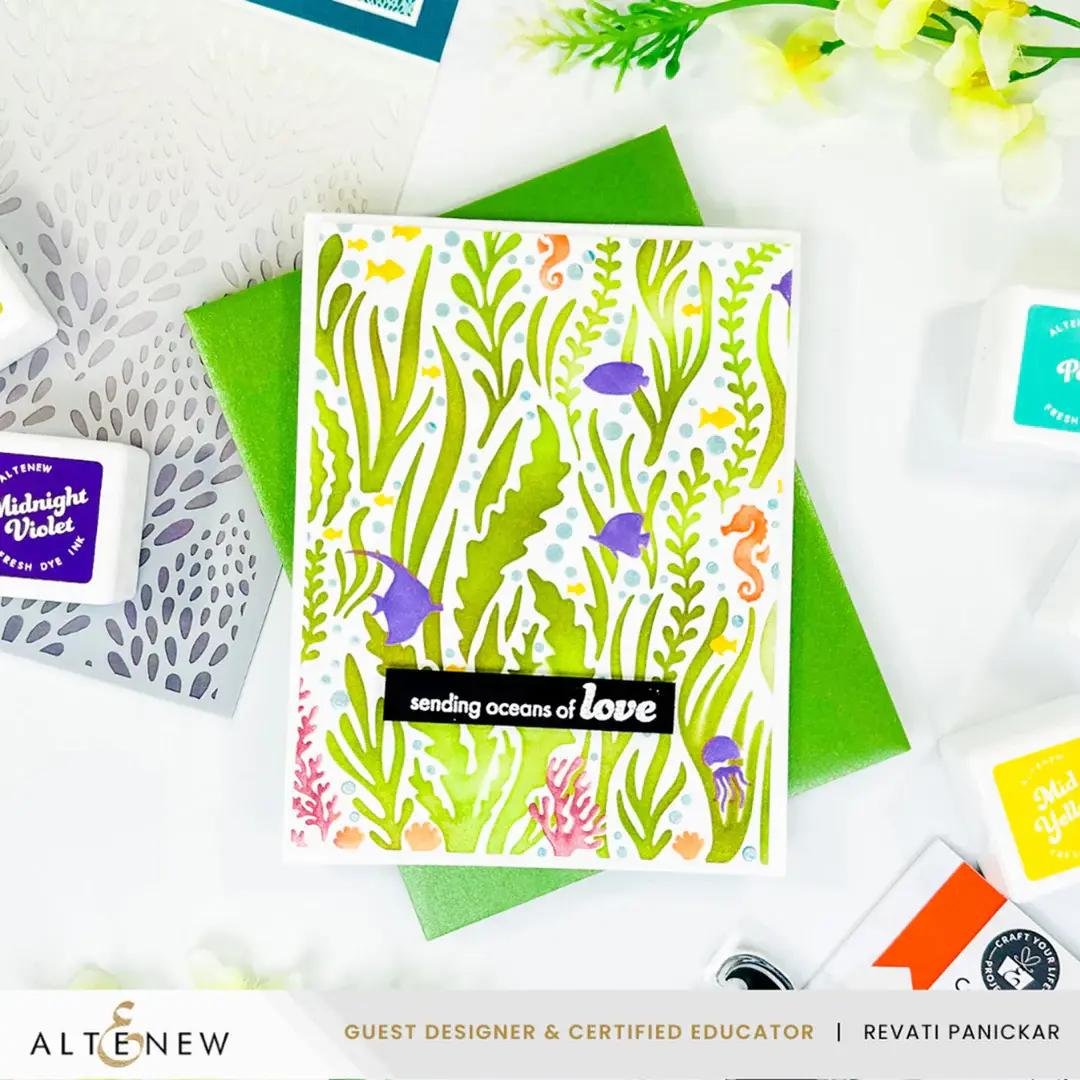 ALTENEW ALTENEW UNDERSEA JAMBOREE STENCIL SET 3/PK