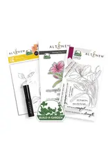 ALTENEW ALTENEW BUILD-A-GARDEN LEANING LILY CLEAR STAMP, DIE SET AND STENCIL SET BUNDLE