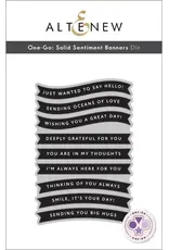 ALTENEW ALTENEW ONE-GO: SOLID SENTIMENT BANNERS DIE