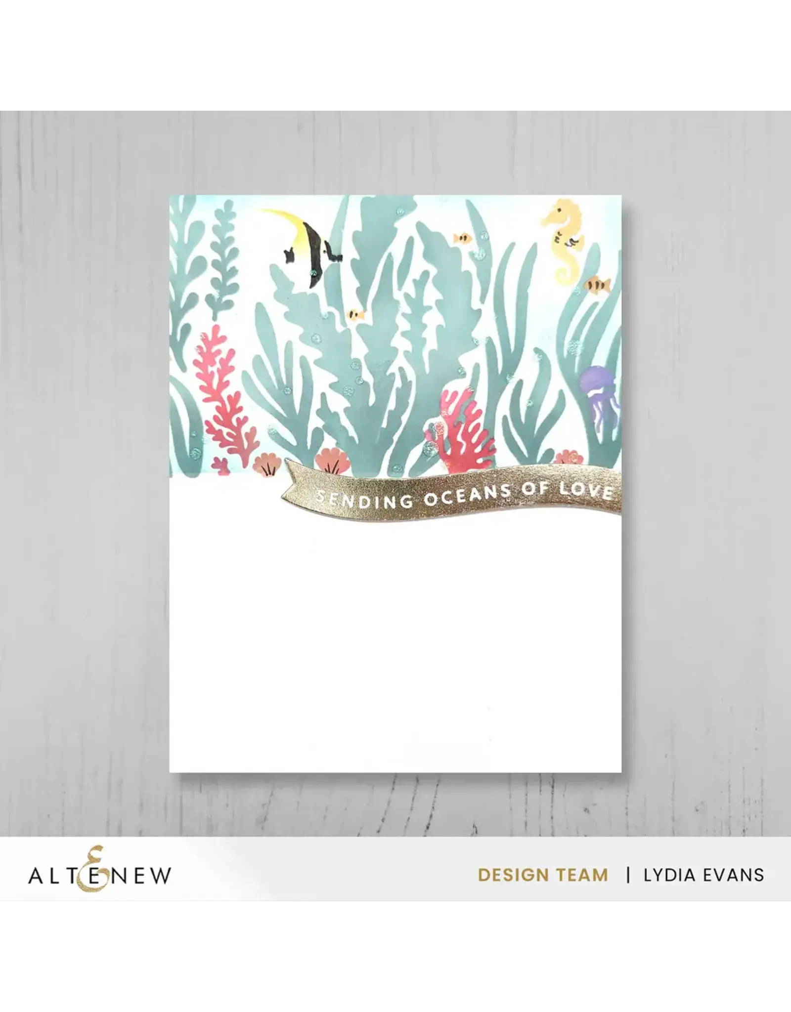 ALTENEW ALTENEW ONE-GO: SOLID SENTIMENT BANNERS CLEAR STAMP SET