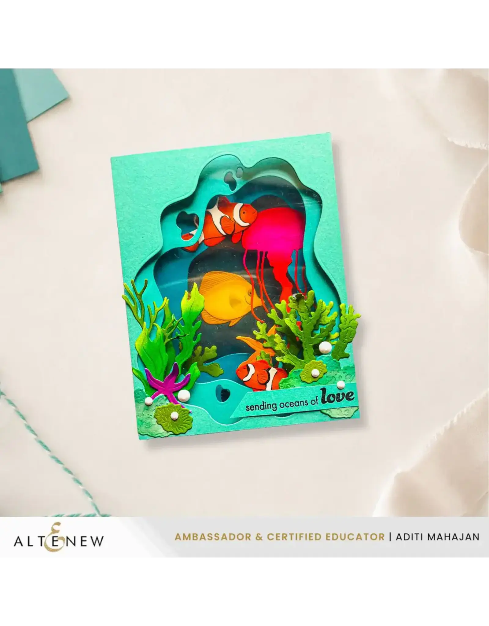 ALTENEW ALTENEW CREATIVE CUTS: ZERO-WASTE BENEATH THE BLUE DIE SET