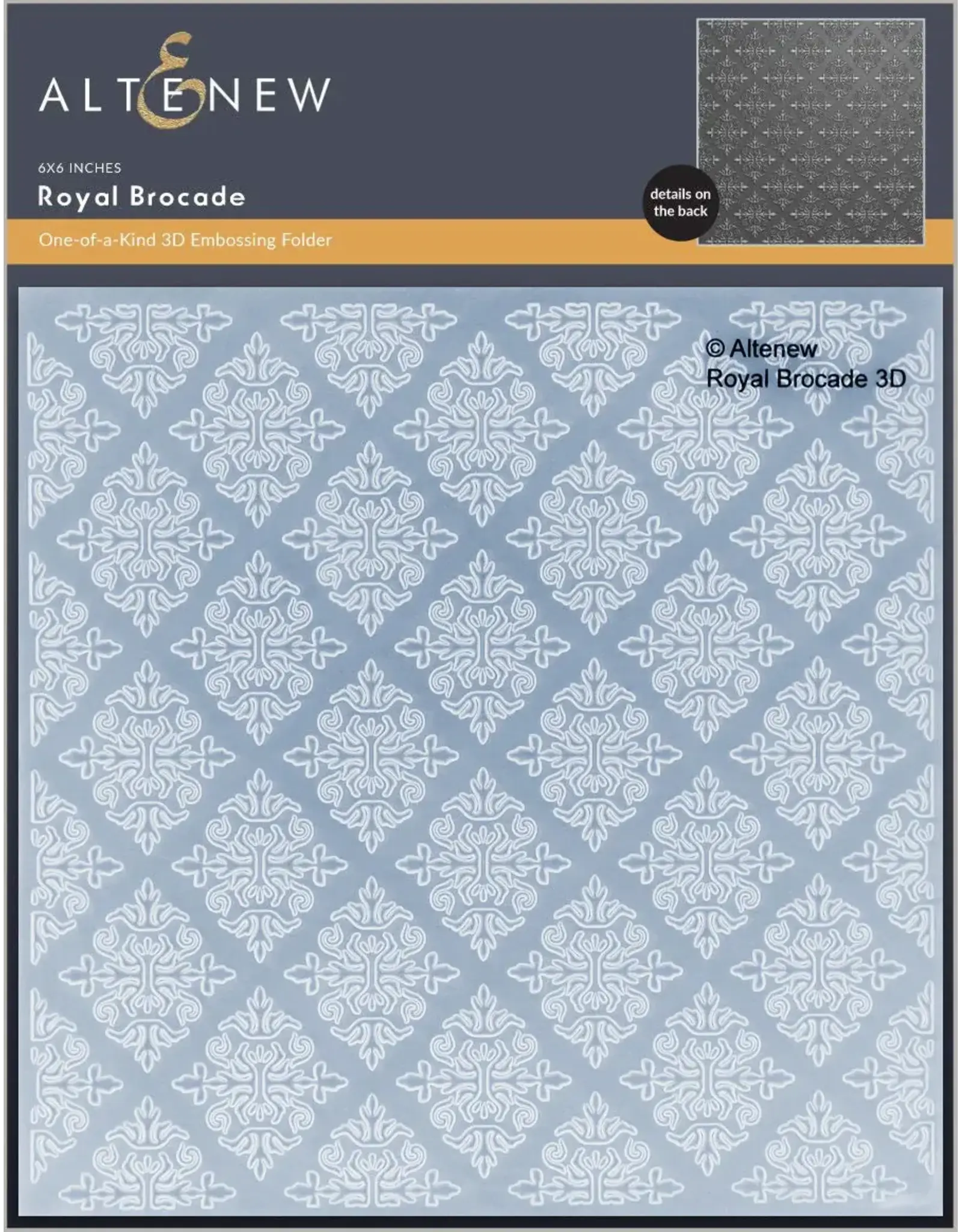 ALTENEW ALTENEW ROYAL BROCADE ONE-OF-A-KIND 3D EMBOSSING FOLDER