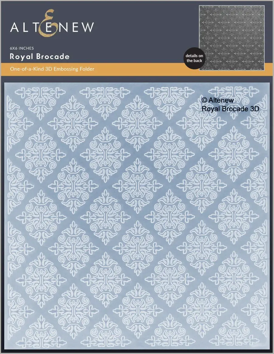 ALTENEW ALTENEW ROYAL BROCADE ONE-OF-A-KIND 3D EMBOSSING FOLDER