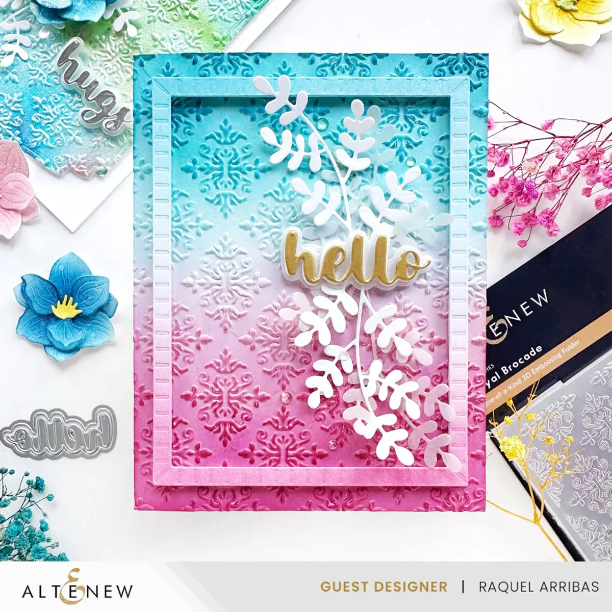 ALTENEW ALTENEW ROYAL BROCADE ONE-OF-A-KIND 3D EMBOSSING FOLDER