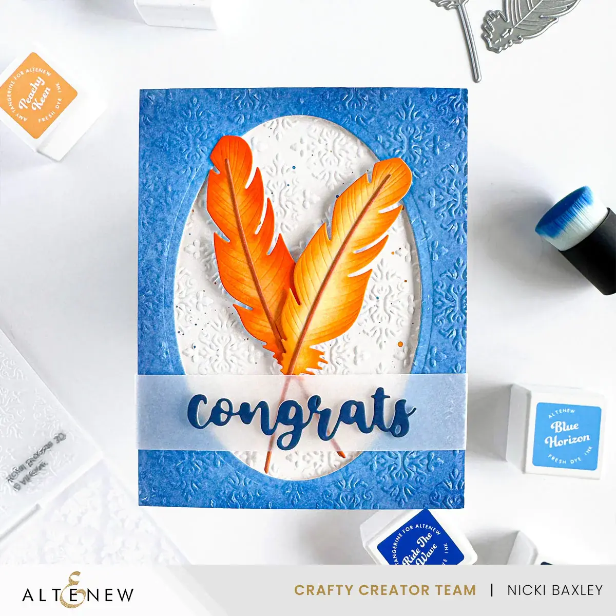 ALTENEW ALTENEW ROYAL BROCADE ONE-OF-A-KIND 3D EMBOSSING FOLDER