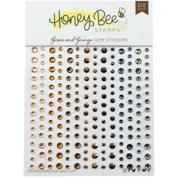 HONEY BEE STAMPS HONEY BEE STAMPS GRAIN AND GRUNGE GEM STICKERS