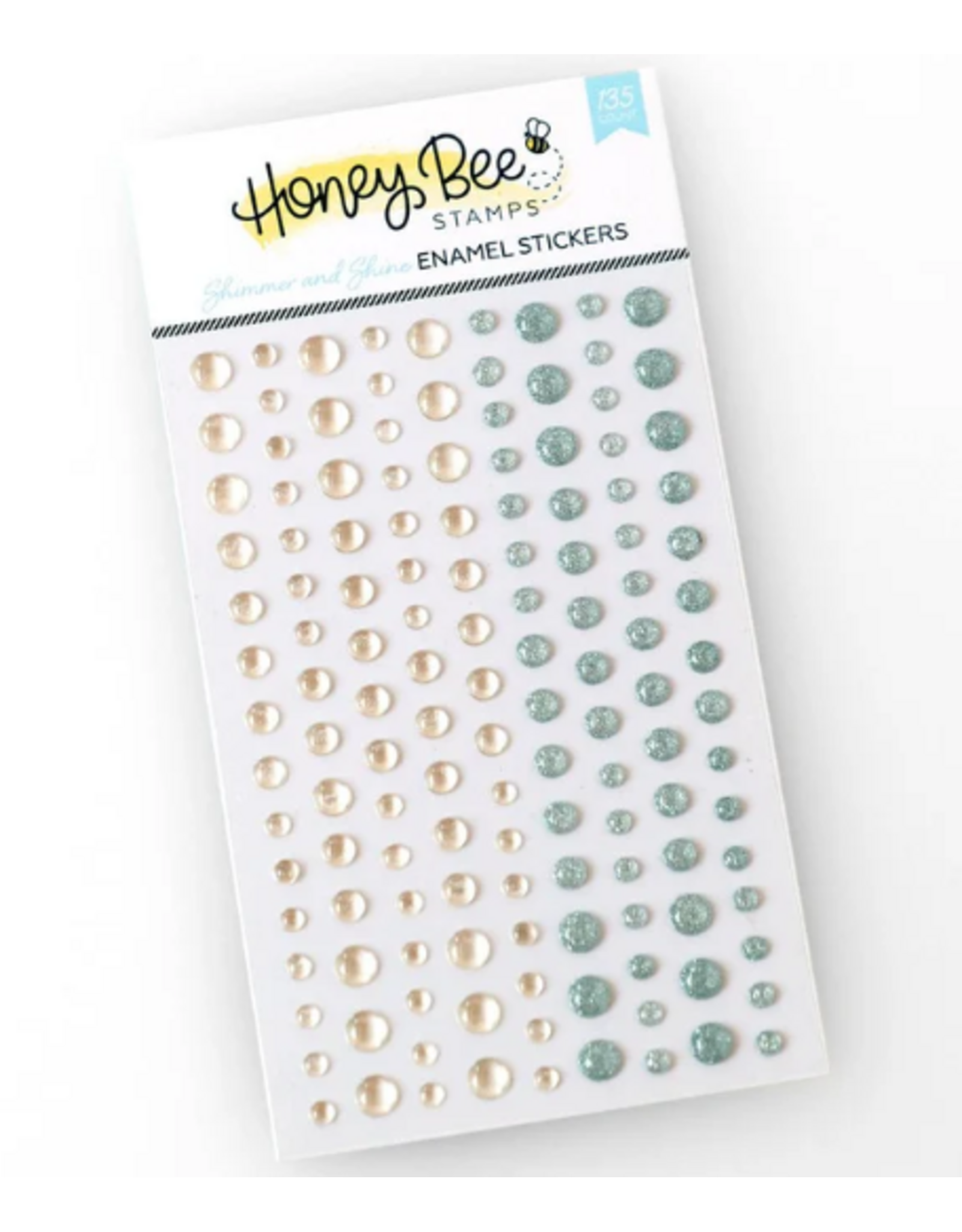 HONEY BEE HONEY BEE STAMPS SHIMMER AND SHINE ENAMEL STICKERS