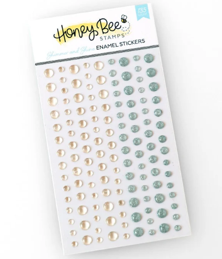 HONEY BEE STAMPS HONEY BEE STAMPS SHIMMER AND SHINE ENAMEL STICKERS
