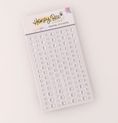 HONEY BEE HONEY BEE STAMPS CRYSTAL GLIMMER ENAMEL STICKERS