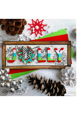 HONEY BEE HONEY BEE STAMPS JOY NOEL WREATH DIE SET