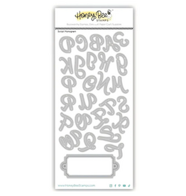 HONEY BEE HONEY BEE STAMPS SCRIPT MONOGRAM DIE SET