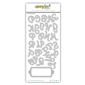 HONEY BEE HONEY BEE STAMPS SCRIPT MONOGRAM DIE SET