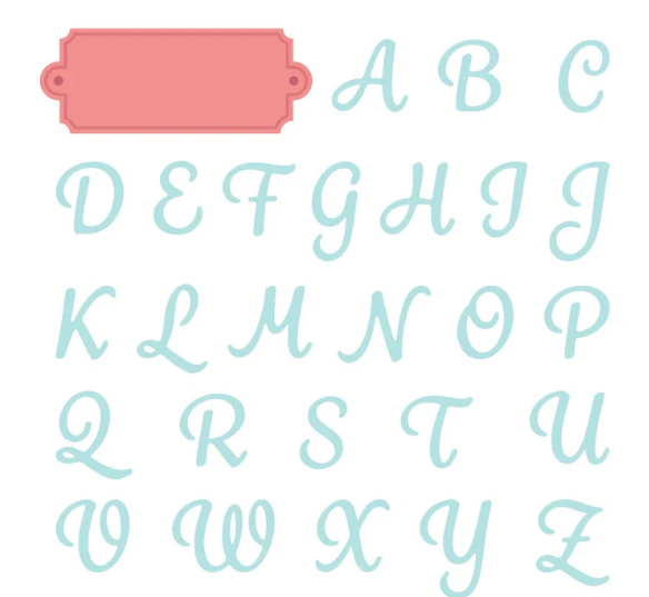 HONEY BEE STAMPS HONEY BEE STAMPS SCRIPT MONOGRAM DIE SET