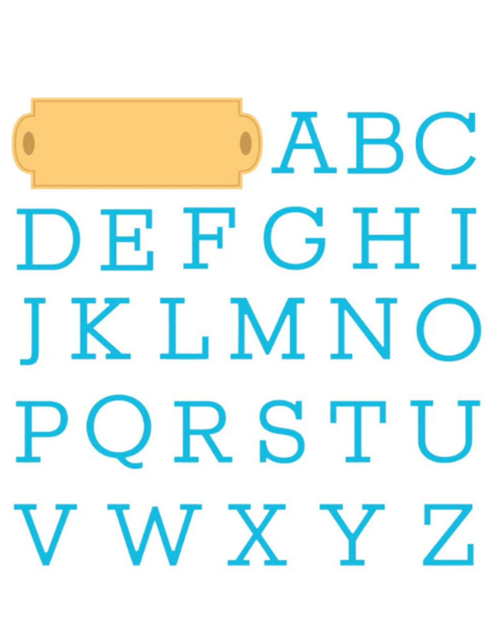 HONEY BEE HONEY BEE STAMPS SERIF MONOGRAM DIE SET