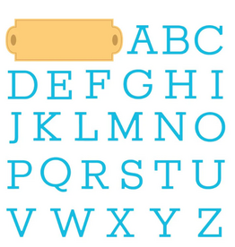 HONEY BEE HONEY BEE STAMPS SERIF MONOGRAM DIE SET