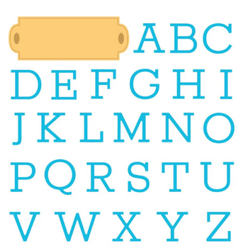 HONEY BEE HONEY BEE STAMPS SERIF MONOGRAM DIE SET