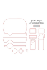 HONEY BEE HONEY BEE STAMPS CAMP TRAILER CARD DIE SET