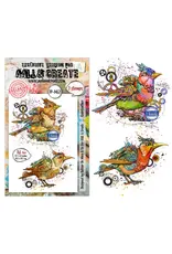 AALL & CREATE AALL & CREATE AUTOUR DE MWA #1452 GEARFEATHER A6 CLEAR STAMP SET