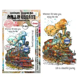 AALL & CREATE AALL & CREATE AUTOUR DE MWA #1455 ENJOY THE RIDE A6 CLEAR STAMP SET