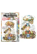 AALL & CREATE AALL & CREATE AUTOUR DE MWA #1456 FACELESS TIME A6 CLEAR STAMP SET