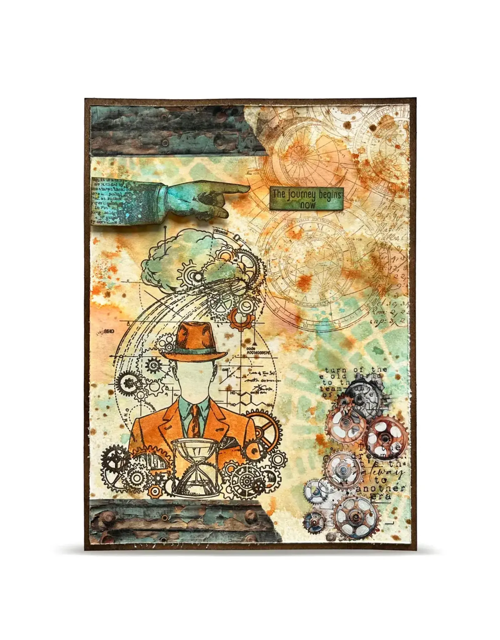 AALL & CREATE AALL & CREATE AUTOUR DE MWA #1456 FACELESS TIME A6 CLEAR STAMP SET