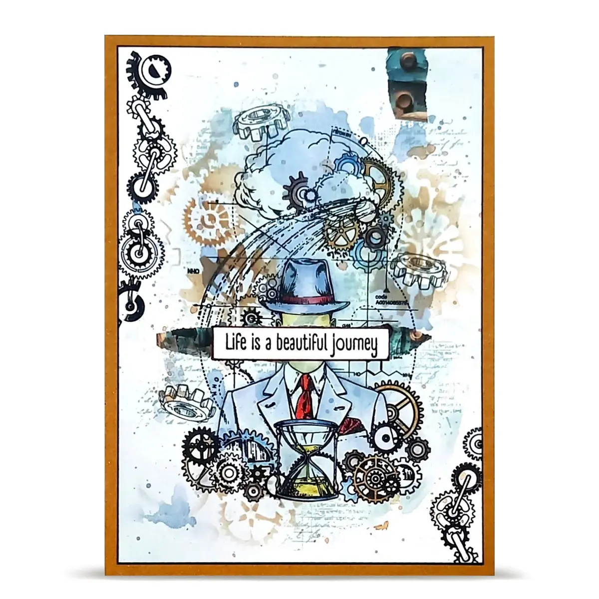 AALL & CREATE AALL & CREATE AUTOUR DE MWA #1456 FACELESS TIME A6 CLEAR STAMP SET