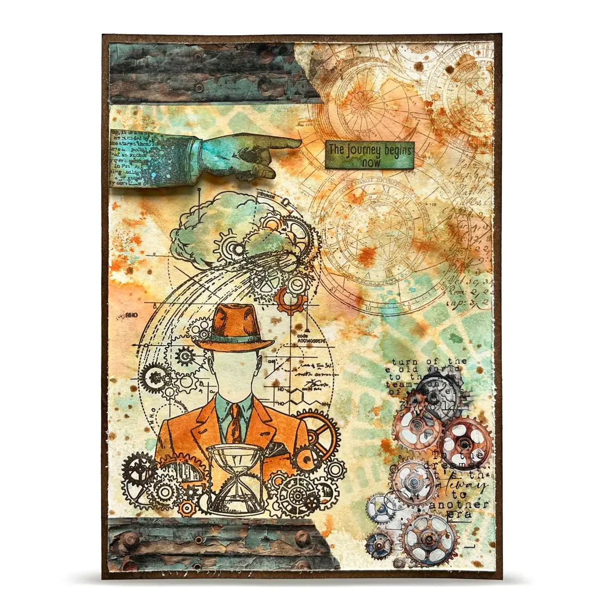 AALL & CREATE AALL & CREATE AUTOUR DE MWA #1456 FACELESS TIME A6 CLEAR STAMP SET