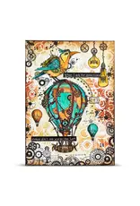 AALL & CREATE AALL & CREATE AUTOUR DE MWA #1457 GEARLIGHT GLOW A6 CLEAR STAMP SET