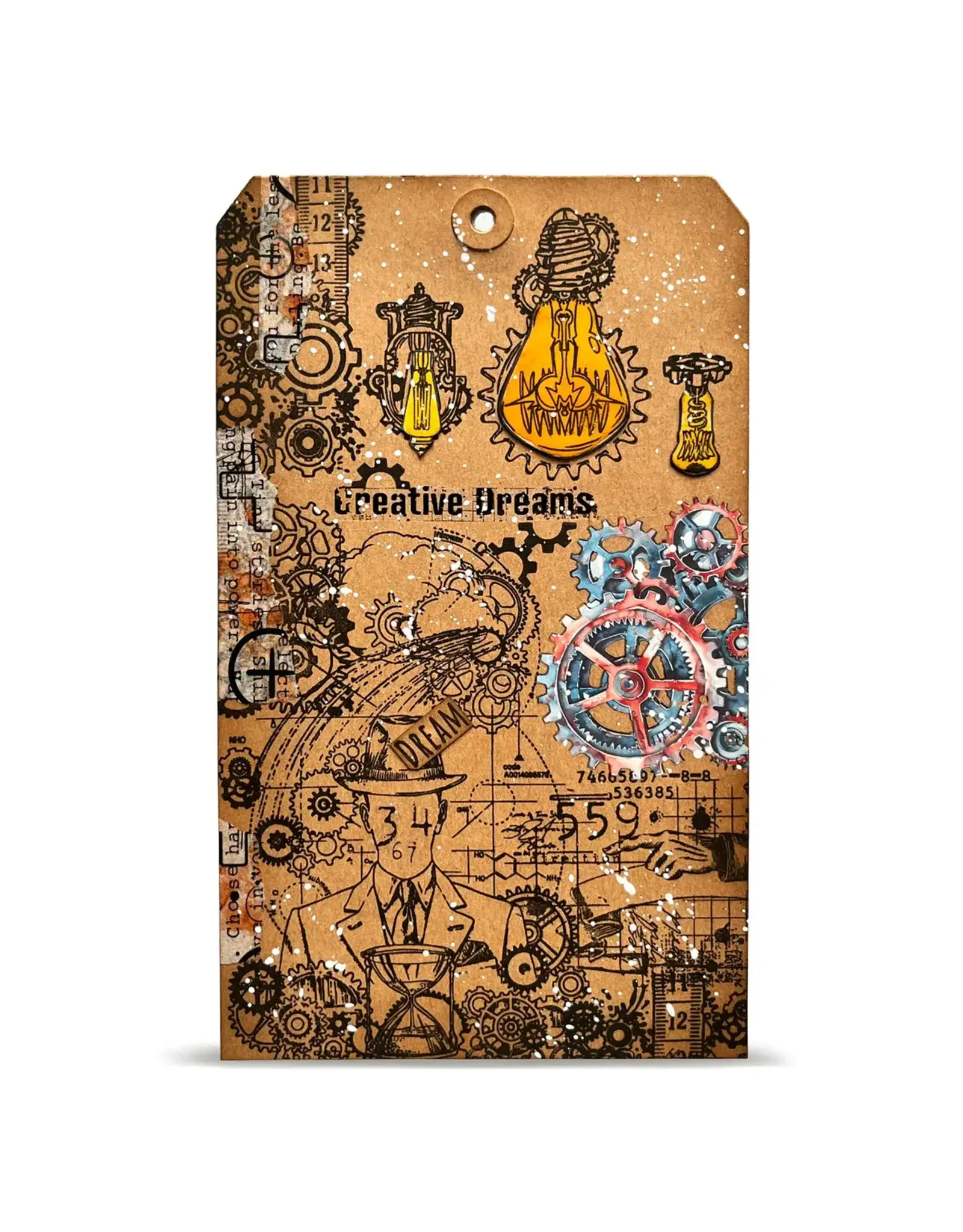 AALL & CREATE AALL & CREATE AUTOUR DE MWA #1458 COGLIGHT RELICS A6 CLEAR STAMP SET