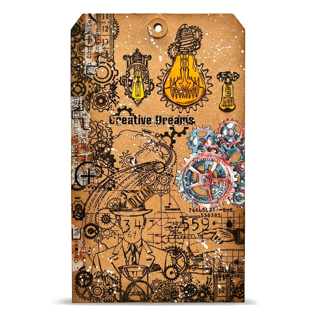 AALL & CREATE AALL & CREATE AUTOUR DE MWA #1458 COGLIGHT RELICS A6 CLEAR STAMP SET