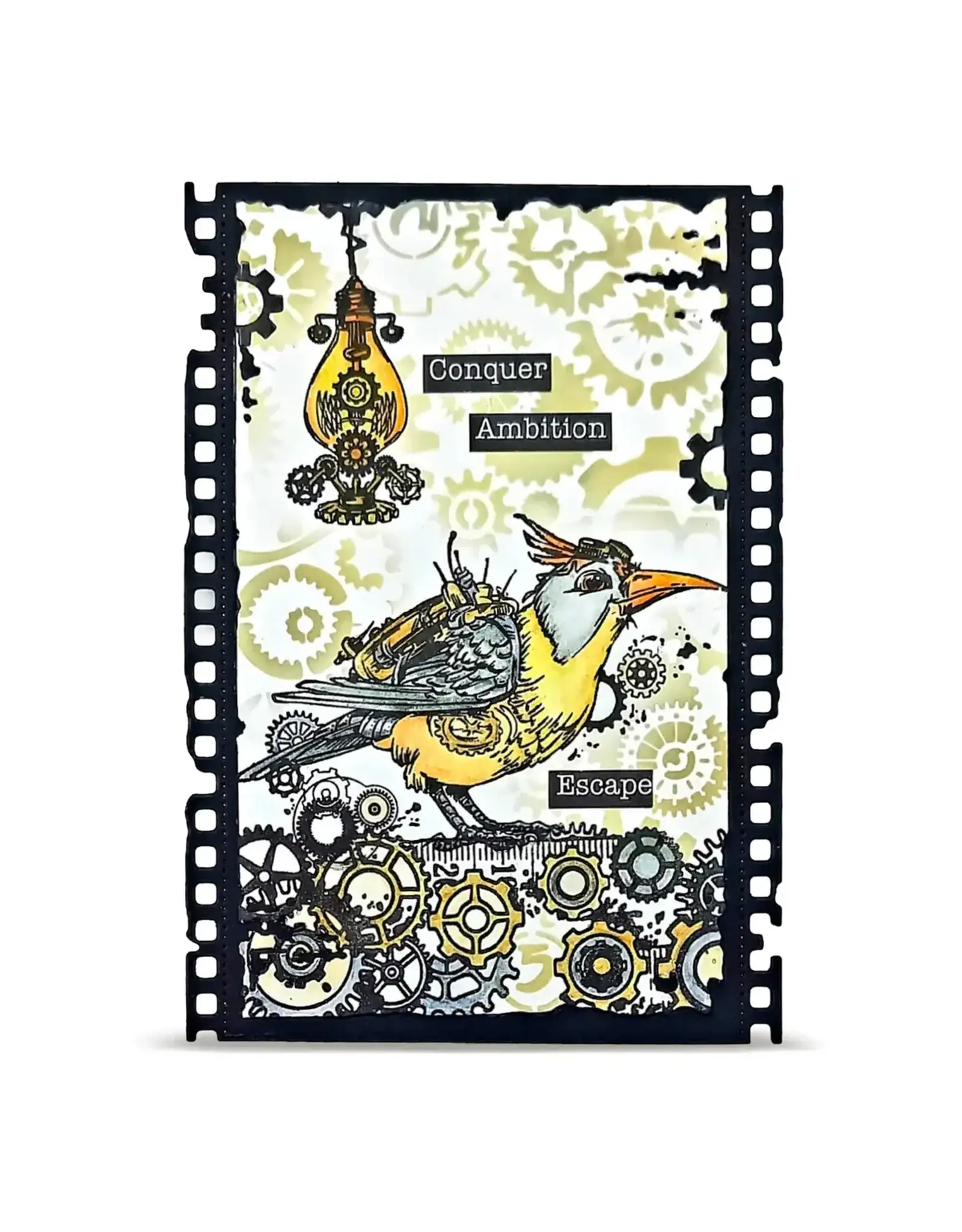 AALL & CREATE AALL & CREATE AUTOUR DE MWA #1459 CLOCKWORK CORE A6 CLEAR STAMP SET