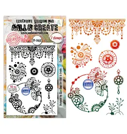 AALL & CREATE AALL & CREATE AZ LINE #1460 CERCLE A6 CLEAR STAMP SET