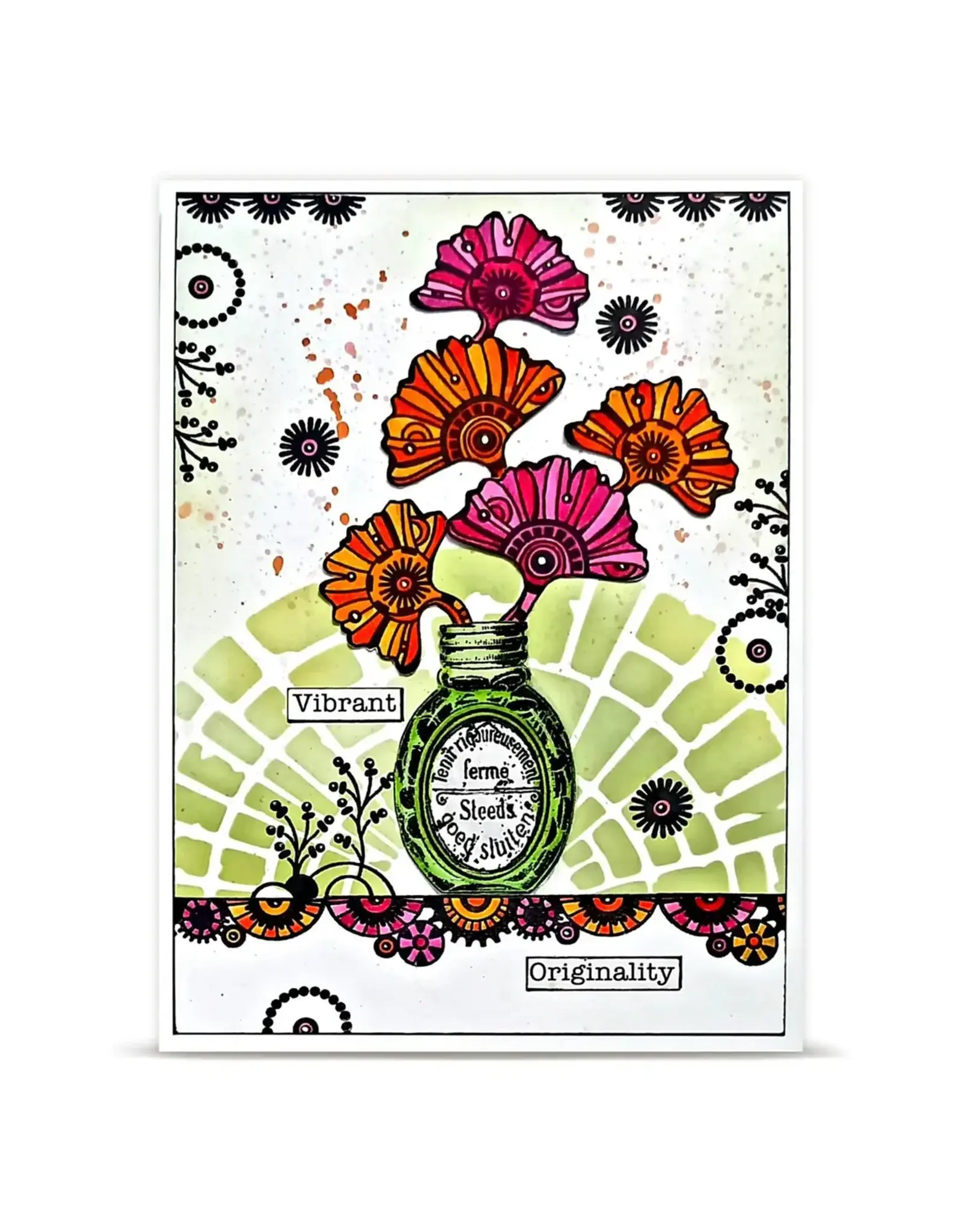 AALL & CREATE AALL & CREATE AZ LINE #1460 CERCLE A6 CLEAR STAMP SET