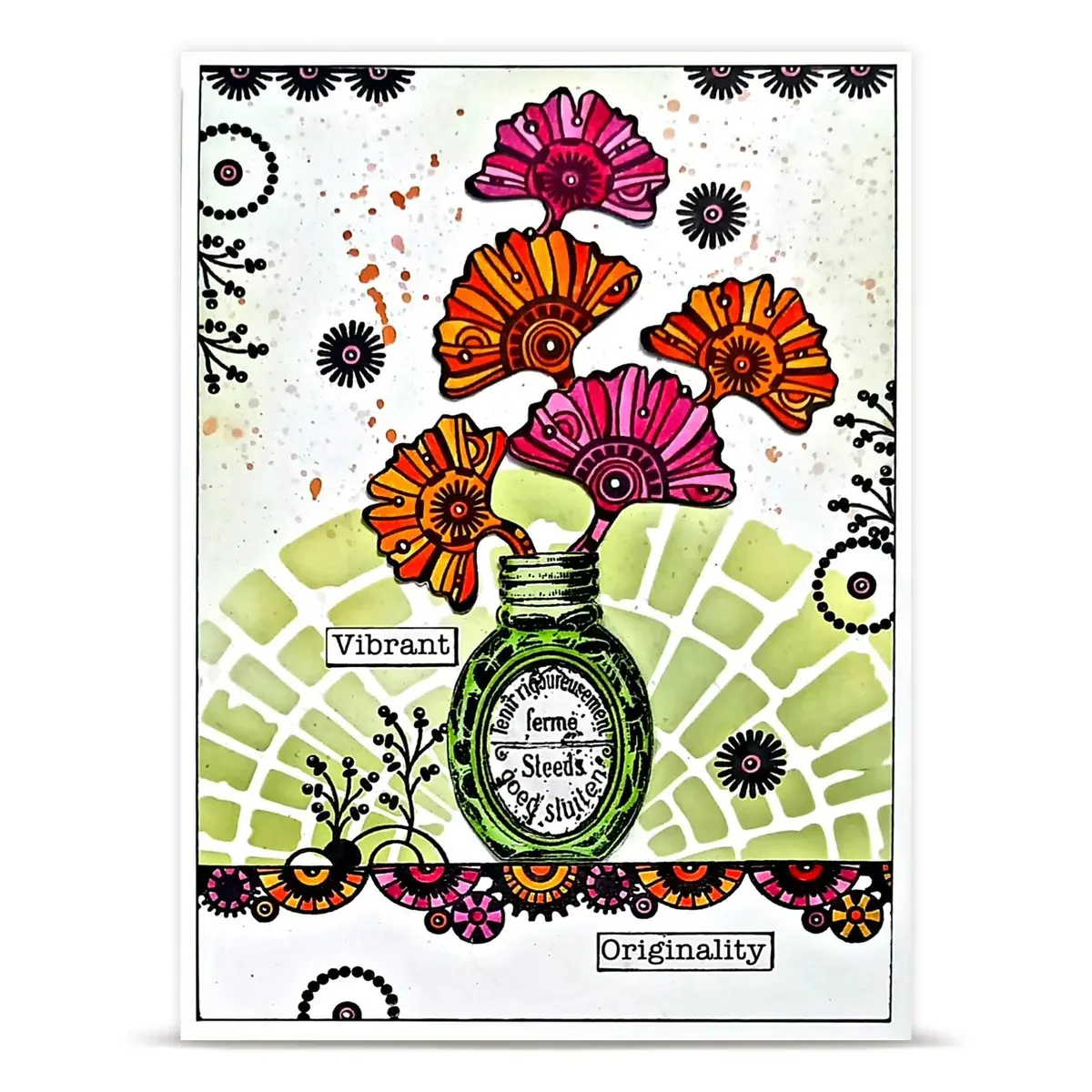 AALL & CREATE AALL & CREATE AZ LINE #1460 CERCLE A6 CLEAR STAMP SET