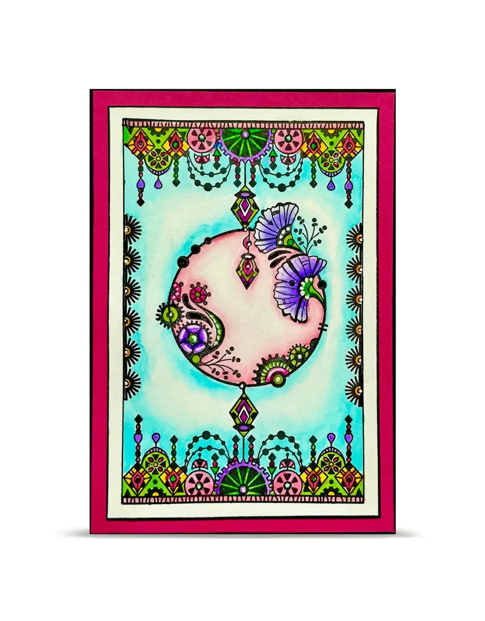 AALL & CREATE AALL & CREATE AZ LINE #1460 CERCLE A6 CLEAR STAMP SET