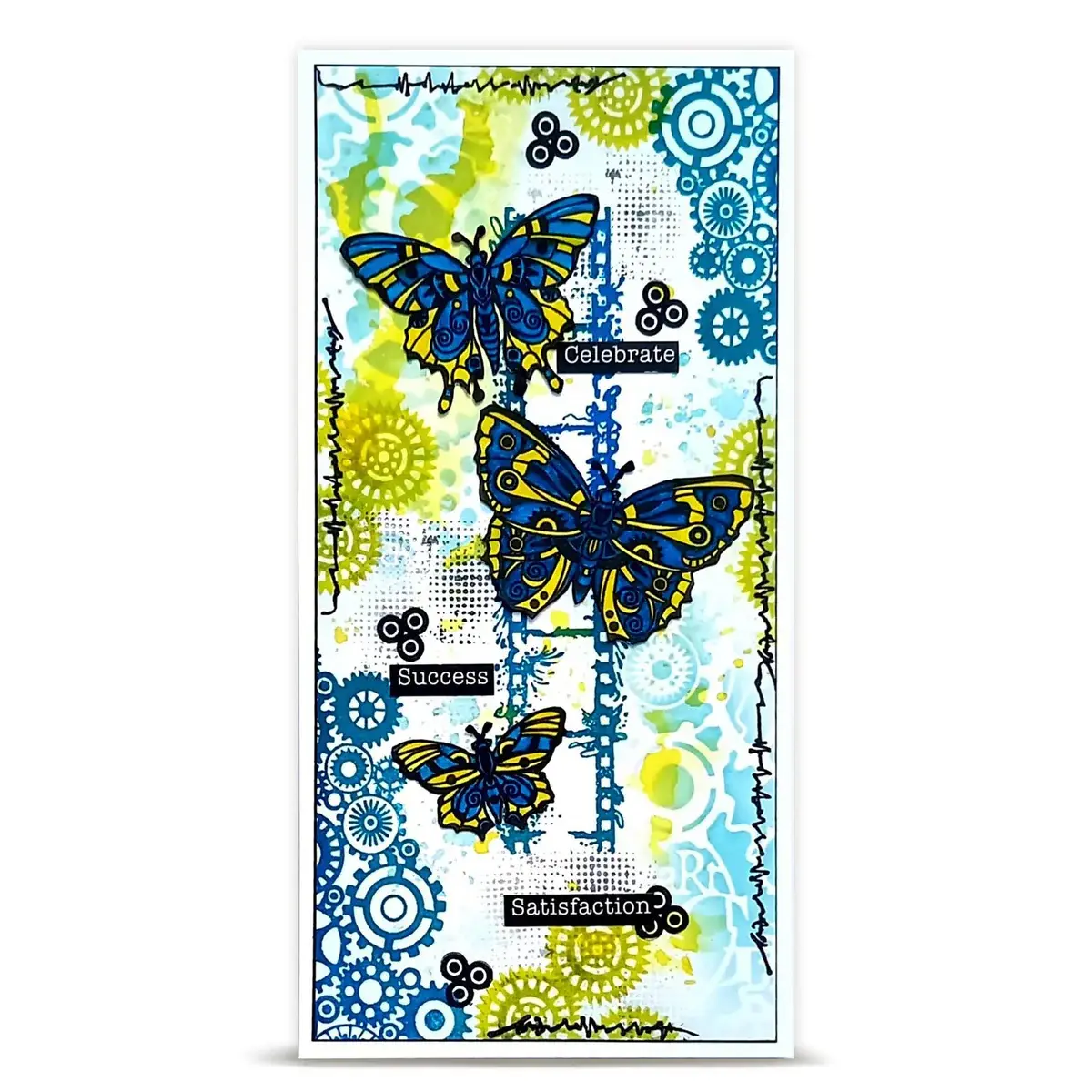 AALL & CREATE AALL & CREATE AZ LINE #1461 FRISE PENDENTIFS A6 CLEAR STAMP SET