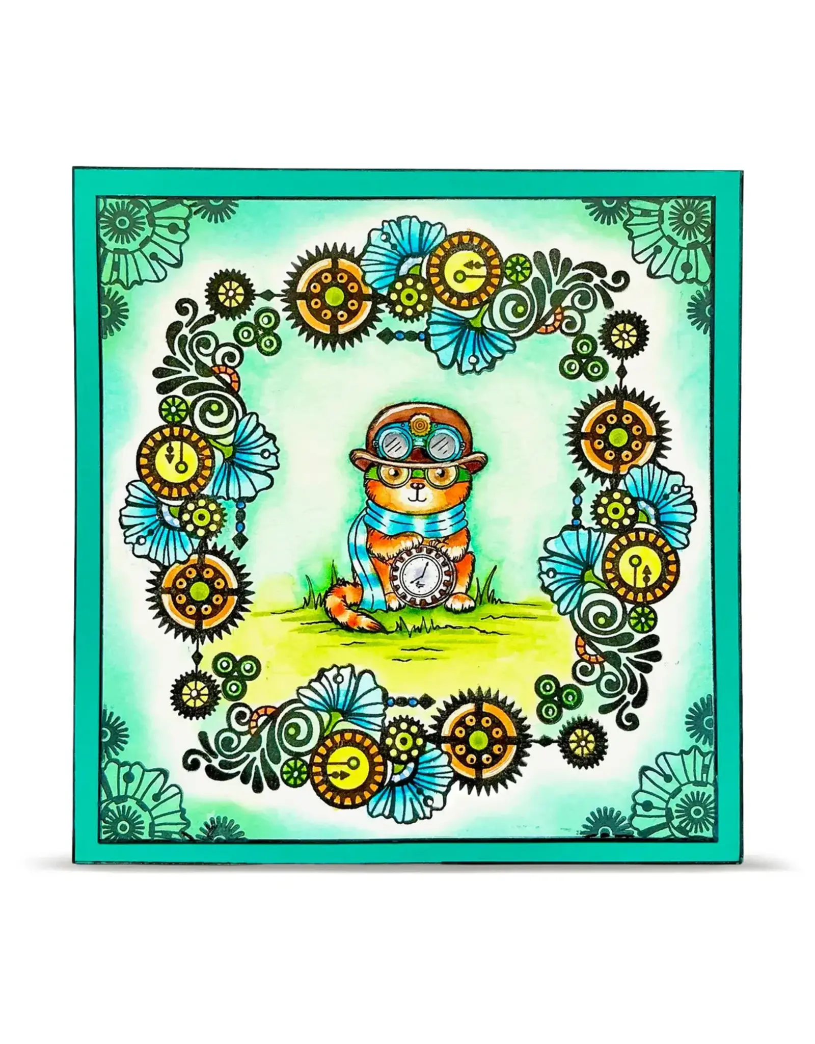 AALL & CREATE AALL & CREATE AZ LINE #1461 FRISE PENDENTIFS A6 CLEAR STAMP SET
