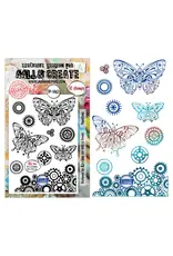 AALL & CREATE AALL & CREATE AZ LINE #1462 PAPILLONS A6 CLEAR STAMP SET