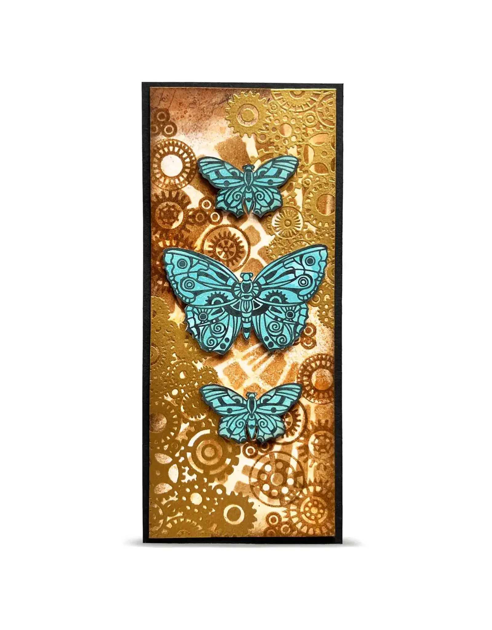 AALL & CREATE AALL & CREATE AZ LINE #1462 PAPILLONS A6 CLEAR STAMP SET