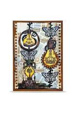 AALL & CREATE AALL & CREATE AZ LINE #1462 PAPILLONS A6 CLEAR STAMP SET