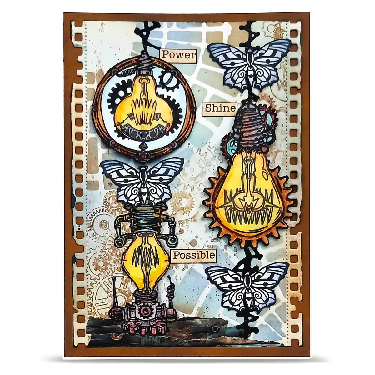 AALL & CREATE AALL & CREATE AZ LINE #1462 PAPILLONS A6 CLEAR STAMP SET
