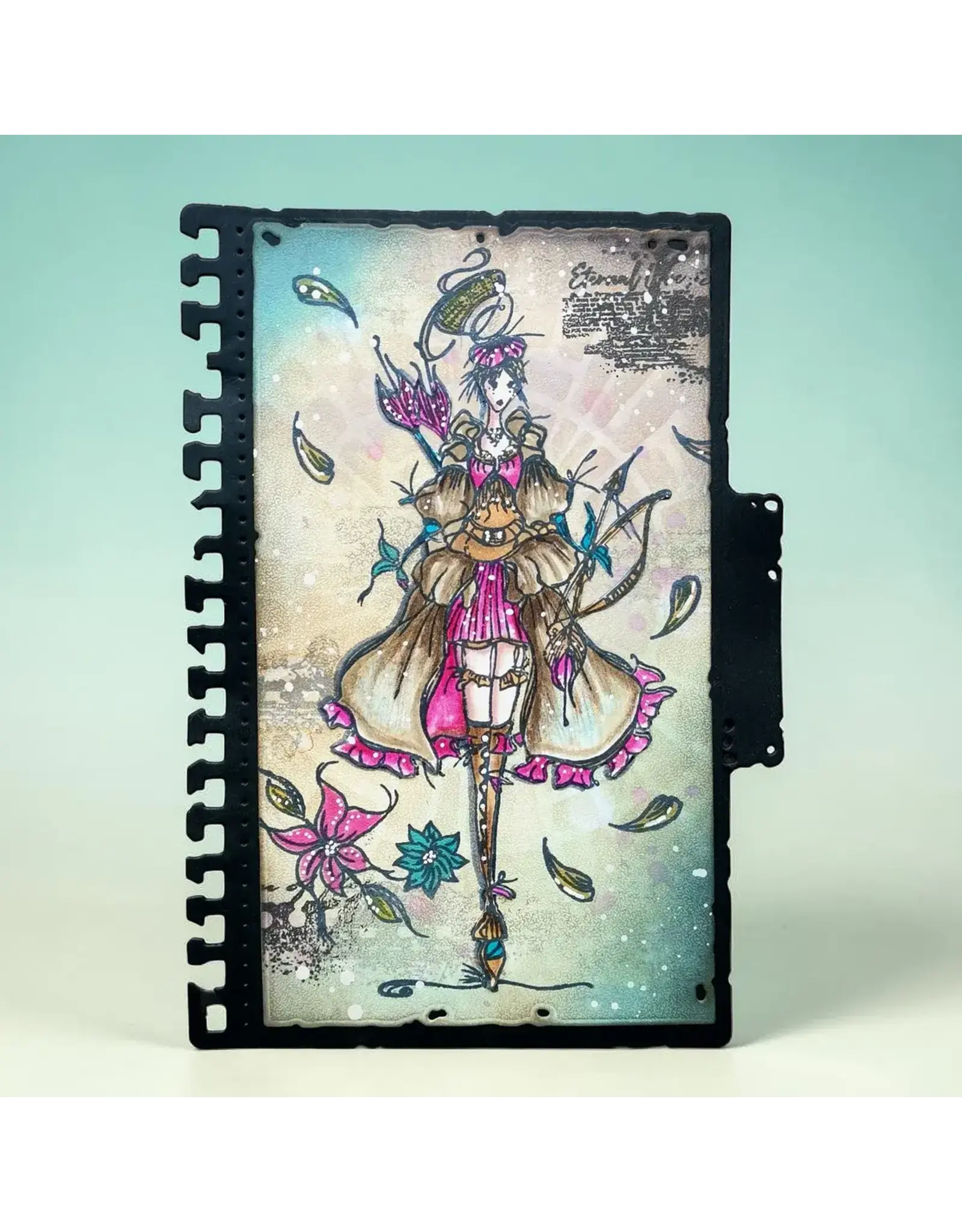 AALL & CREATE AALL & CREATE SOIZIC #1463 AETHER HUNTRESS A6 CLEAR STAMP SET
