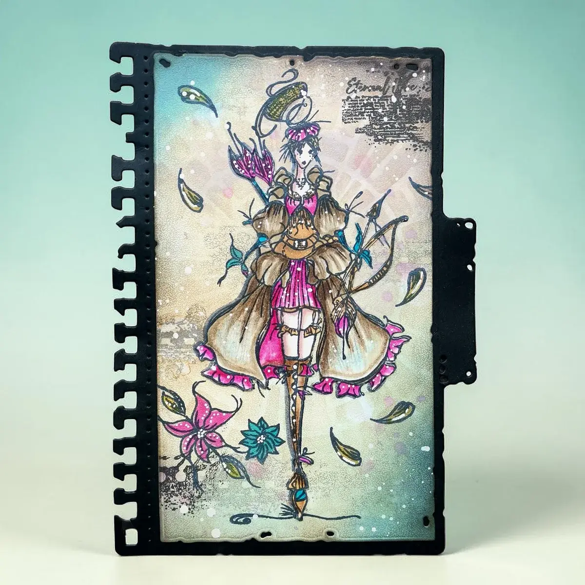 AALL & CREATE AALL & CREATE SOIZIC #1463 AETHER HUNTRESS A6 CLEAR STAMP SET
