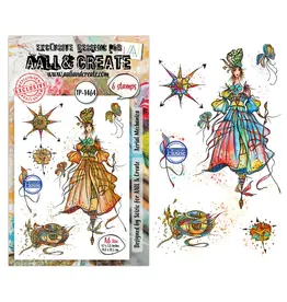 AALL & CREATE AALL & CREATE SOIZIC #1464 AERIAL MECHANICA A6 CLEAR STAMP SET