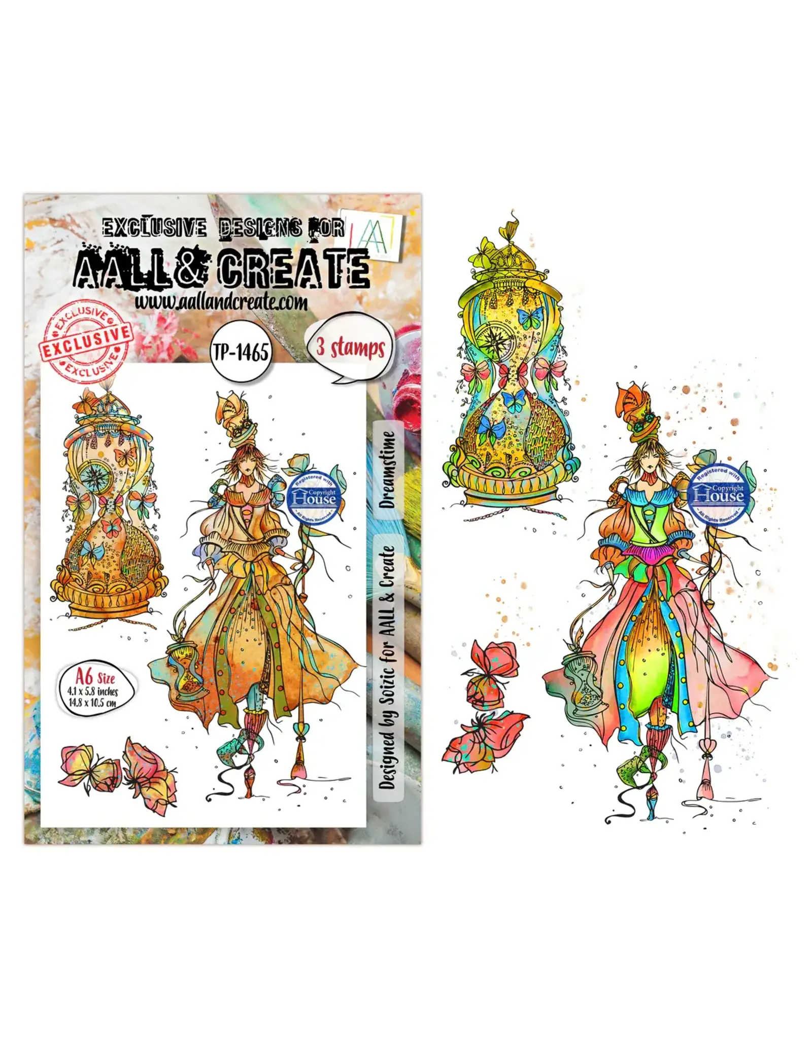 AALL & CREATE AALL & CREATE SOIZIC #1465 DREAMSTIME A6 CLEAR STAMP SET