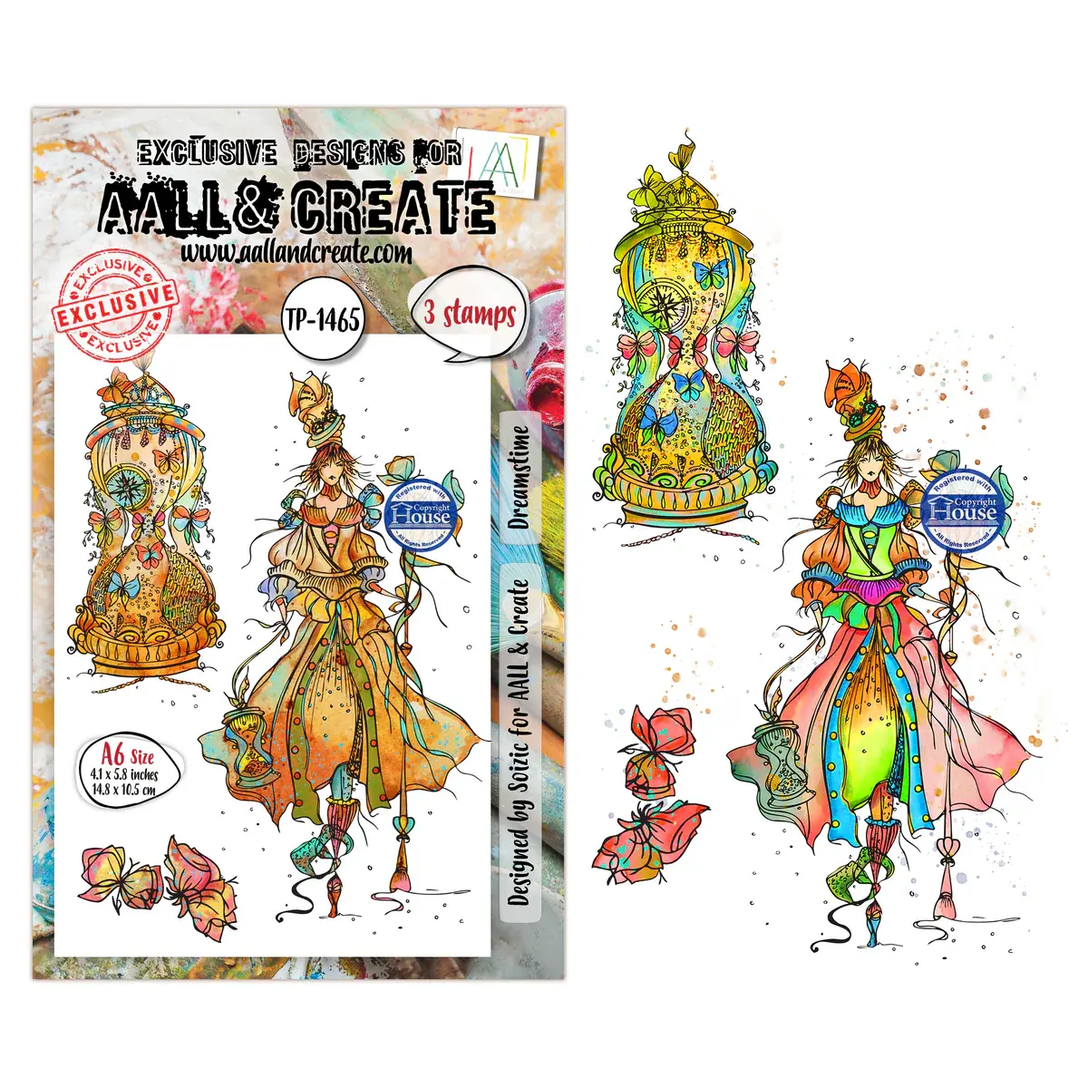 AALL & CREATE AALL & CREATE SOIZIC #1465 DREAMSTIME A6 CLEAR STAMP SET